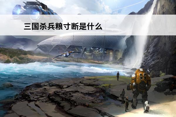 三国杀兵粮寸断是什么