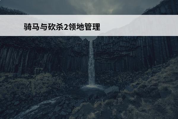 骑马与砍杀2领地管理 骑马与砍杀2怎么投票必得领地_骑马与砍杀2投票必得领地方法