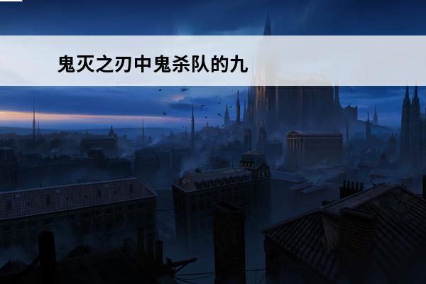 鬼灭之刃中鬼杀队的九柱分别叫什么(鬼灭之刃九柱都叫什么)