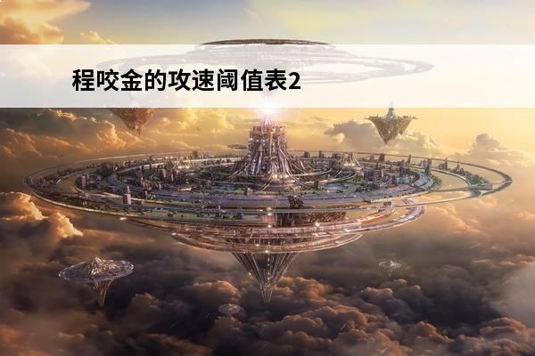 程咬金的攻速阈值表2021 王者荣耀程咬金攻速阈值分享攻略-王者荣耀程咬金攻速阈值是怎么样的