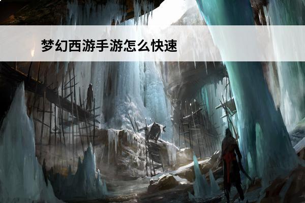 梦幻西游手游怎么快速