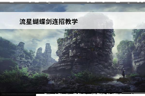 流星蝴蝶剑连招教学 
