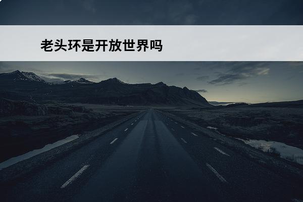 老头环是开放世界吗 