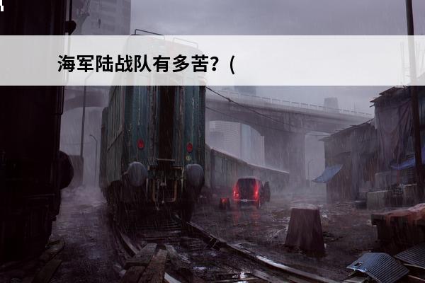 海军陆战队有多苦？(星际争霸海军陆战队)