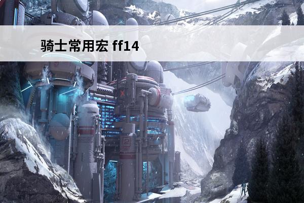 骑士常用宏 ff14