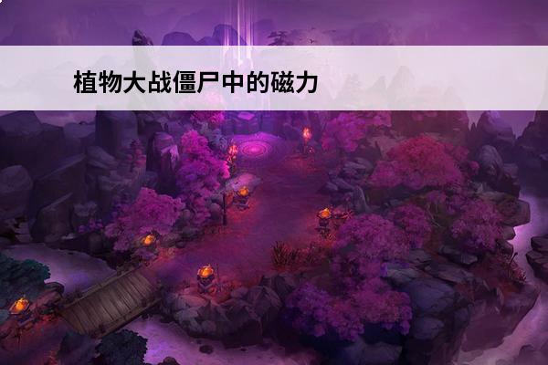 植物大战僵尸中的磁力