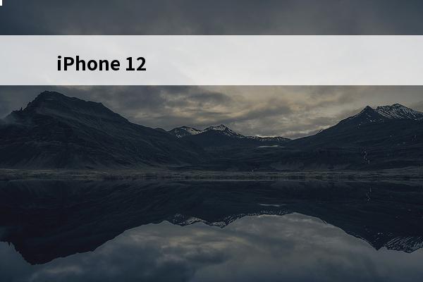 iPhone 12 Pro刘海尺寸减小屏占比提升，将有3D激光雷达？(iphone12pro的屏占比)