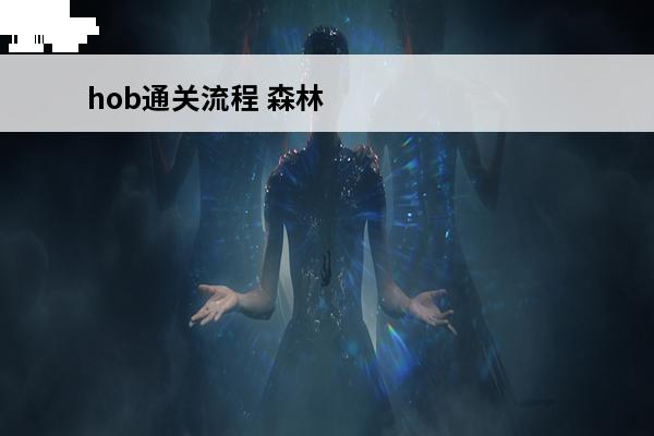 hob通关流程 森林