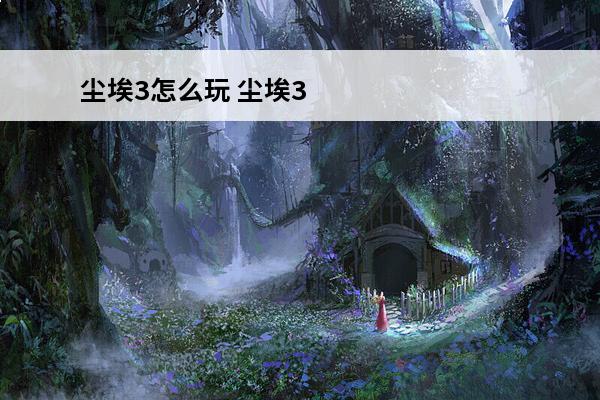 尘埃3怎么玩 尘埃3怎么玩
