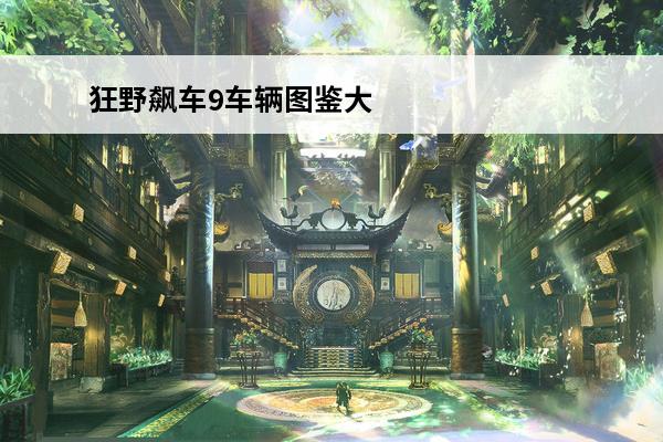 狂野飙车9车辆图鉴大