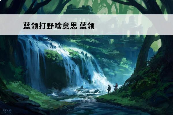 蓝领打野啥意思 蓝领打野怎么用？(王者荣耀蓝领打野啥意思)