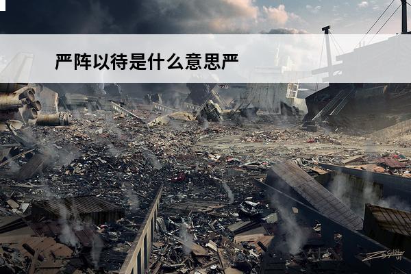 严阵以待是什么意思严