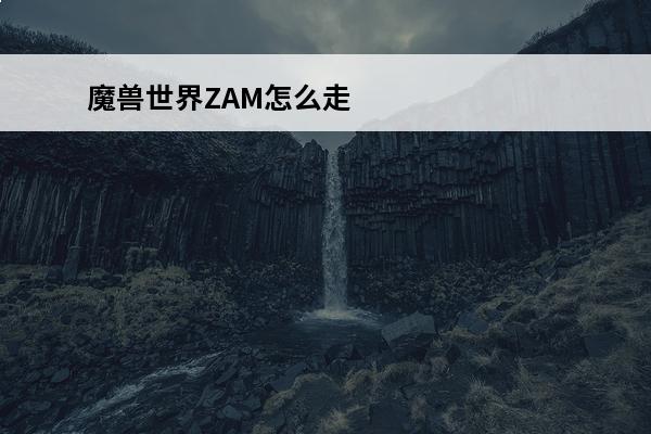 魔兽世界ZAM怎么走(魔兽世界怎么走)