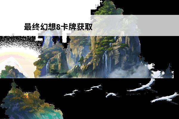 最终幻想8卡牌获取 