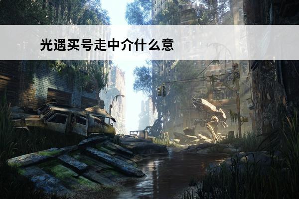 光遇买号走中介什么意思(光遇估号什么意思)