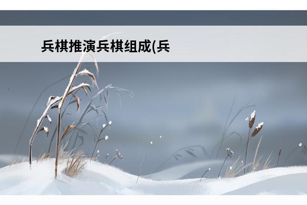 兵棋推演兵棋组成(兵棋和兵棋推演啥关系)