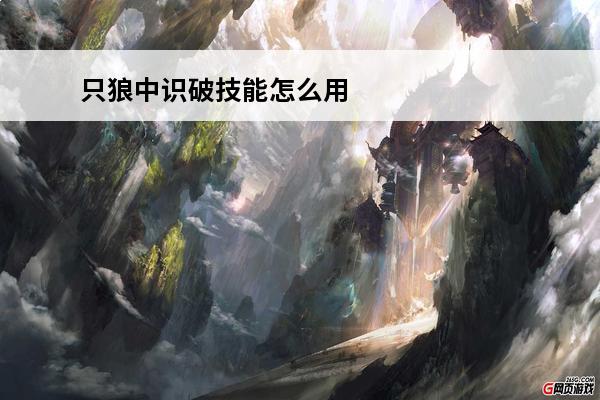 只狼中识破技能怎么用 只狼中的识破技能使用方法