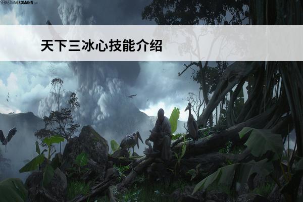 天下三冰心技能介绍 天下三冰心技能名字
