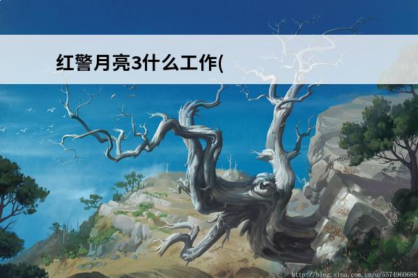红警月亮3什么工作(红警月亮3是谁)